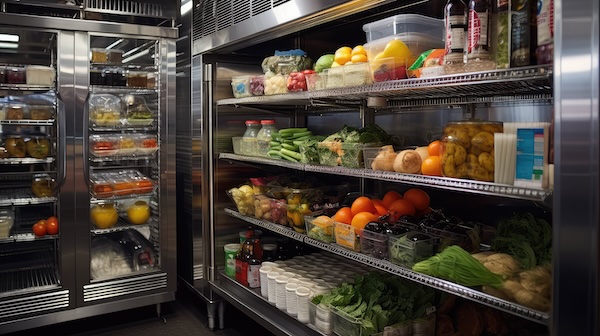 Restaurant cooler refrigeration monitoring